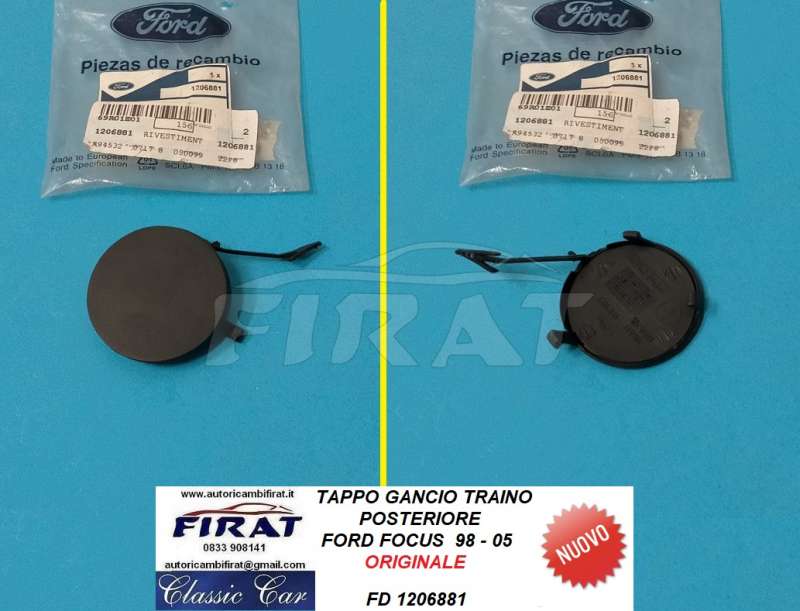 TAPPO GANCIO TRAINO FORD FOCUS 98-05 POST. (1206881)